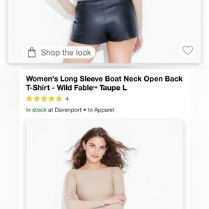 Women Beige Long Sleeve Cropped Top New